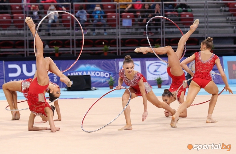  Българският отбор по художествена гимнастика на Sofia World Cup 